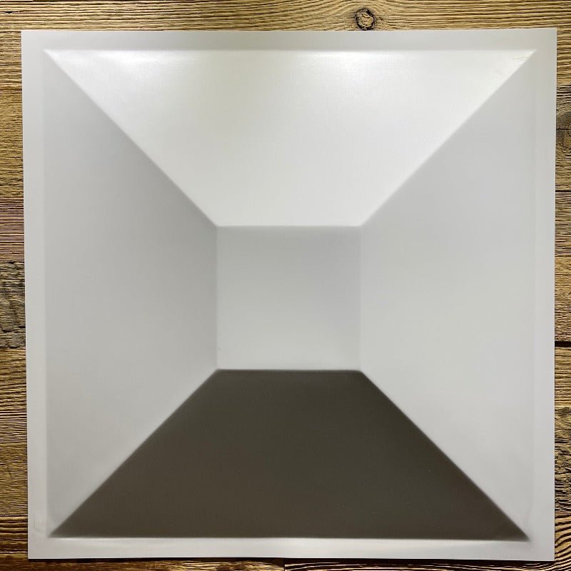 Inca-inspired 3D PVC wall panels arranged on the floor