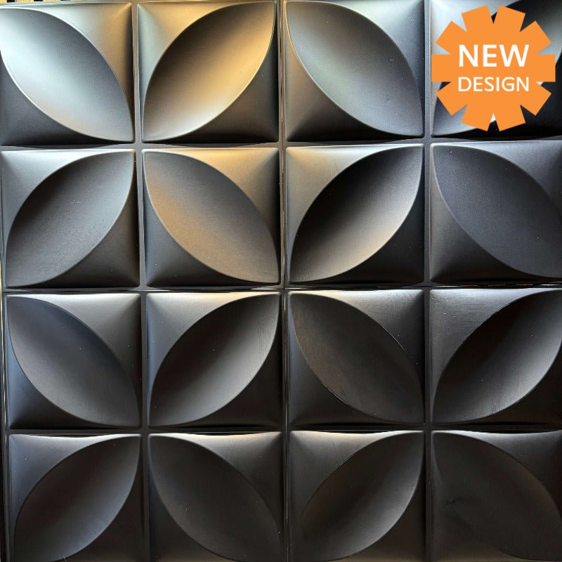 Close-up of Black Clover 3D PVC wall panel with embossed floral design