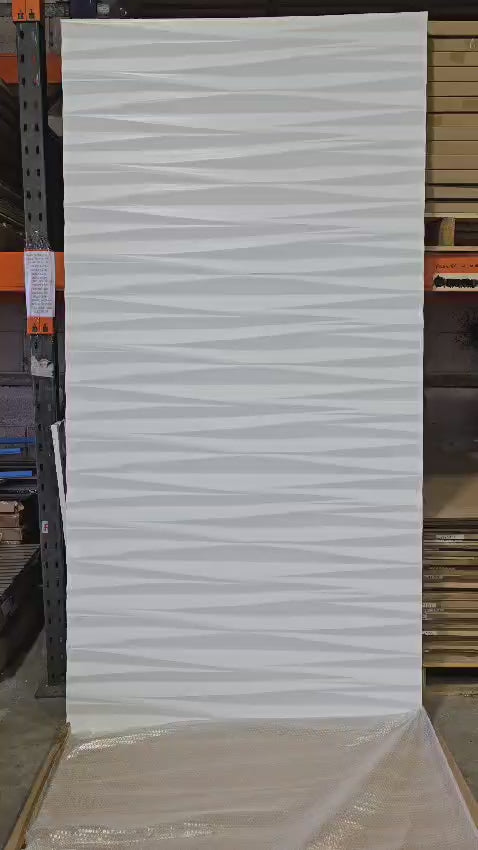 video of dunes mdf wall panel in white